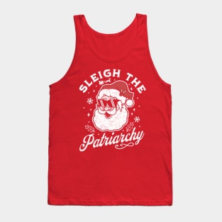 Sleigh The Patriarchy Santa Feminist Feminism Ugly Christmas Tank Top